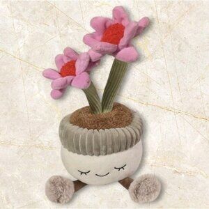 Greenhouse Russ Plant Plushie Potted Pink Flower Floppy Kawaii Anthropomorphic